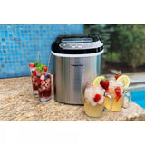 Magic Chef 27 lbs. Portable Countertop Ice Maker in Stainless Steel